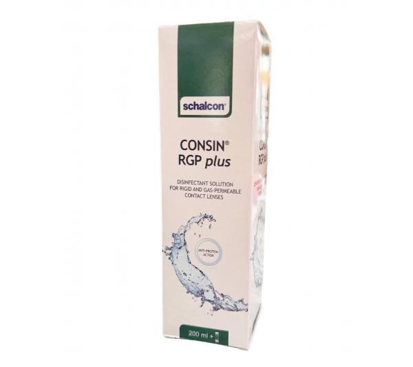 Soluzione disinfettante per lenti a contatto RGP Consin plus di Schalcon